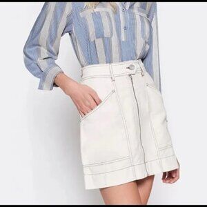 Joie Lasan Off White Mini Skirt - Size 12